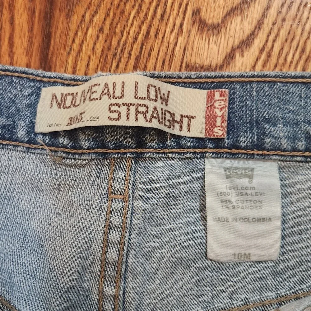 Levi's 505 NOUVEAU LOW STRAIGHT JEANS 10M